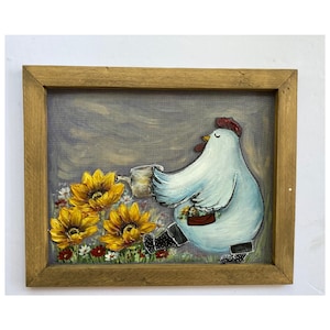 The gardener chicken, spring time