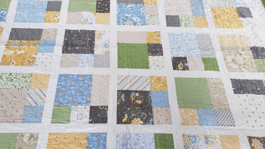 Springbrook Fabric Handmade Twin Quilt- Fabric Spring Brook by Corey Yoder - Etsy