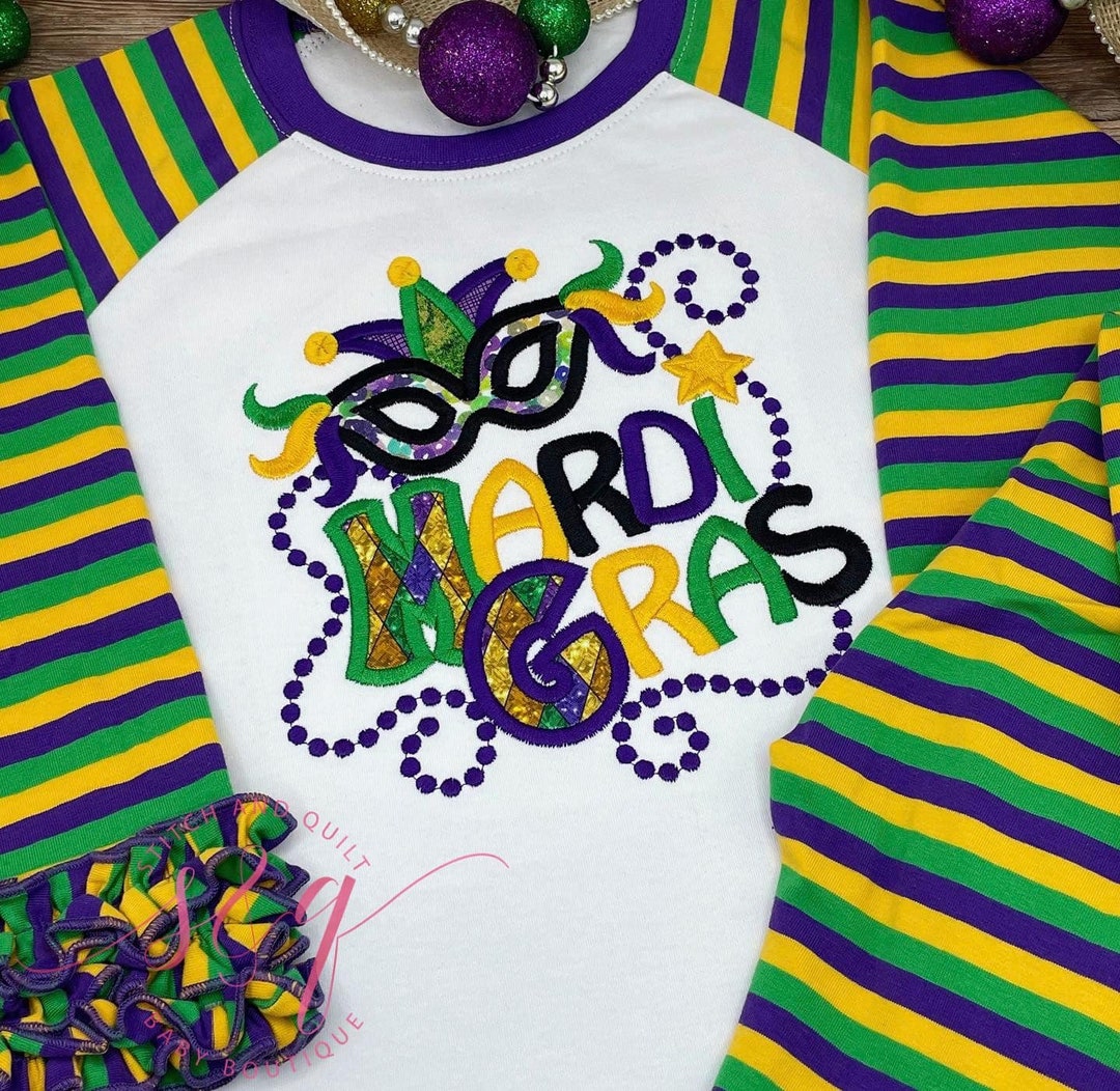 Mardi Gras Shirt for Girls, Mardi Gras Shirt, Mardi Gras Shirt Toddler