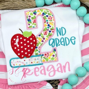 Girl&#39;s back to school 2nd Grade,  Back to school outfit, Girl&#39;s School Outfit, First day of school outfits for girls, 2nd Grade