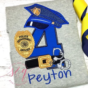 Police Birthday Party Shirt, Police officer, Police Birthday, Police shirt, Boy Birthday, Police Birthday Party, Birthday Party