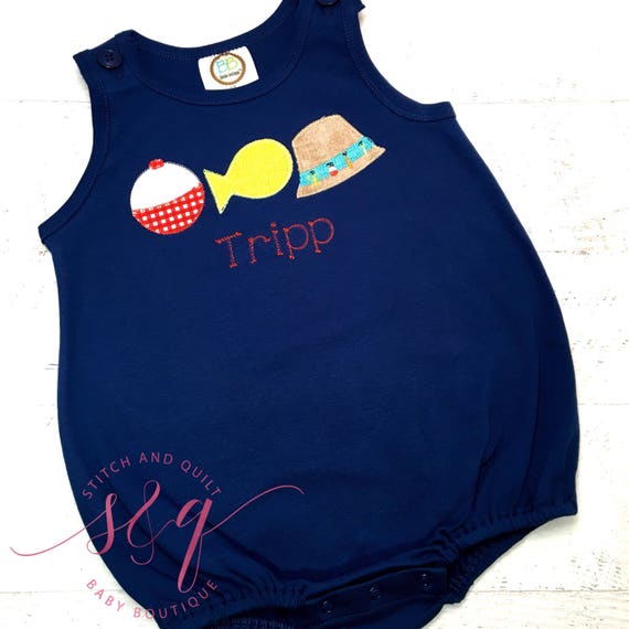 baby fishing shirt romper