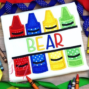 Boys Back to School Shirt with Name, Colorful First Day of School Shirt, Personalized Preschool or Kindergarten Outfit