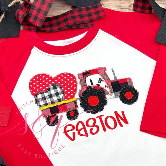 Boys Valentine Shirt Tractor Valentines Shirt, Valentine’s Day Tractor Shirt, Toddler Boy Valentine Shirt, Little Boy Valentine Shirt