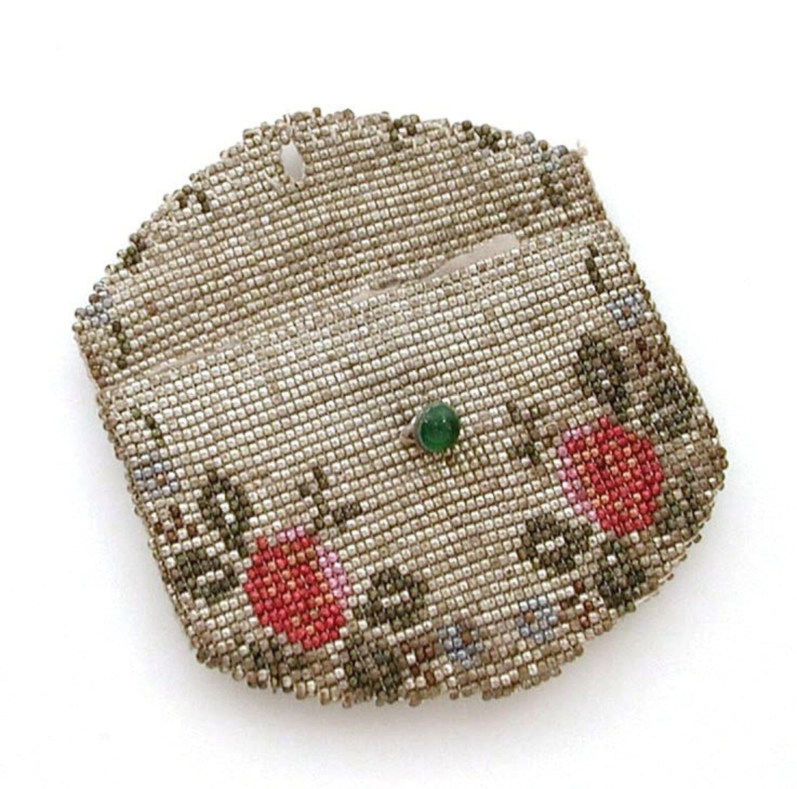 Antique Miniature Beaded Coin Purse Victorian Aluminum Bead | Etsy