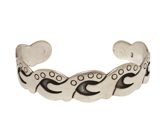 Victoria Cony Taxco Mexico Sterling Cuff Bracelet… - image 1