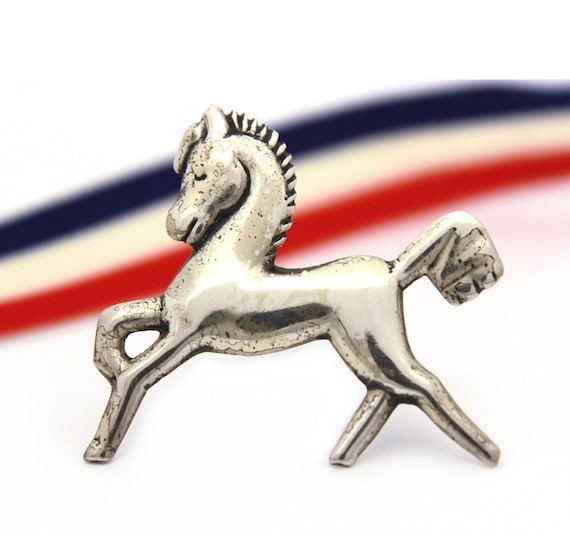 Sterling Mexico Horse Pin Prancing Pony Vintage 19