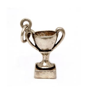 Sterling Charm Loving Cup Trophy Winners Gift, Trophies 925 Silver, Vintage Bracelet Charm