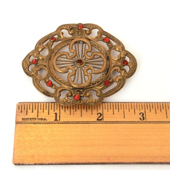 Antique Victorian to Edwardian Pin Lacy Pierced D… - image 4
