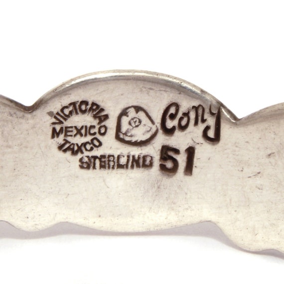 Victoria Cony Taxco Mexico Sterling Cuff Bracelet… - image 4