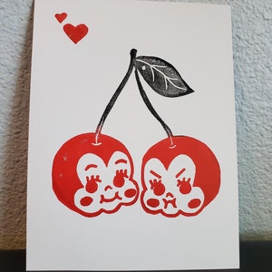 Kewpie Cherries Print