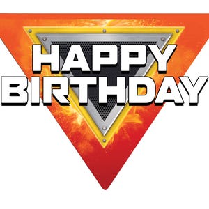 Custom Monster Truck Logo for Kids – Perfect for Birthdays & Party Decor!