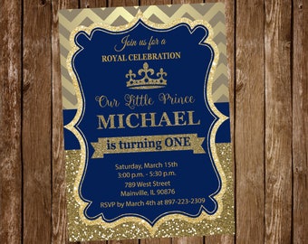 Prince Invitation Etsy
