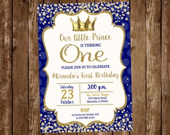 Prince Invitation Etsy