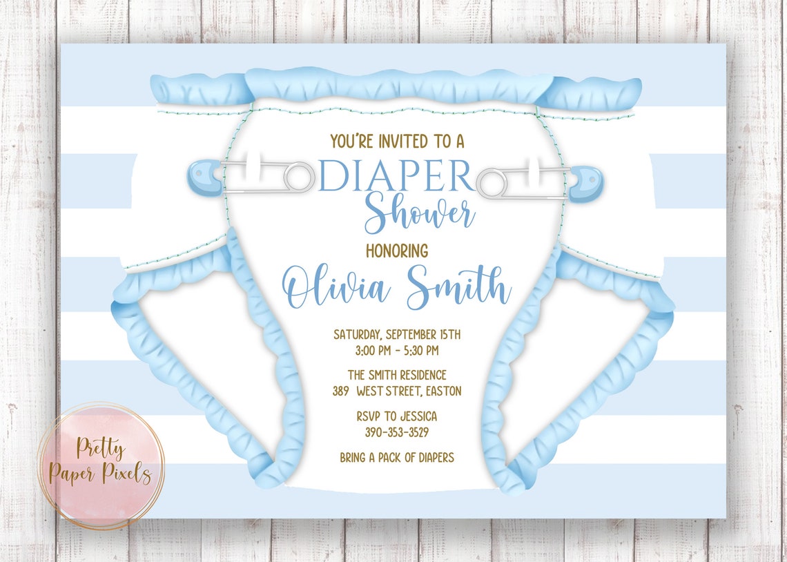 Diaper and Wipes Shower Diaper Shower Diapers Baby Boy Etsy