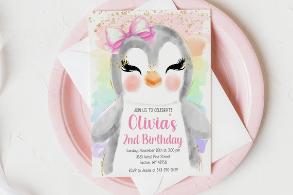 OWLBOOK Pinguin Safari 5 Einladungskarten Kindergeburtstag Junge