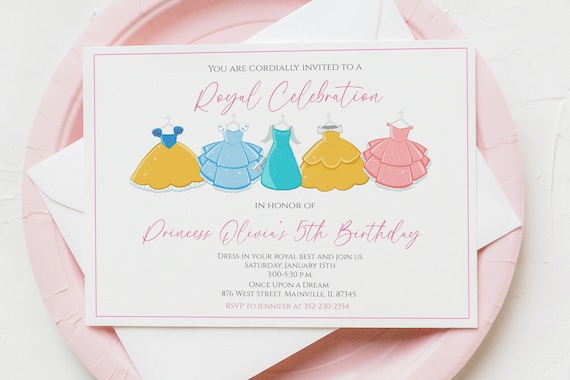 Princess dress top up birthday party