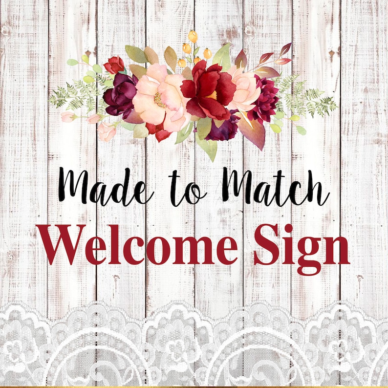 Made to Match Sign Etsy