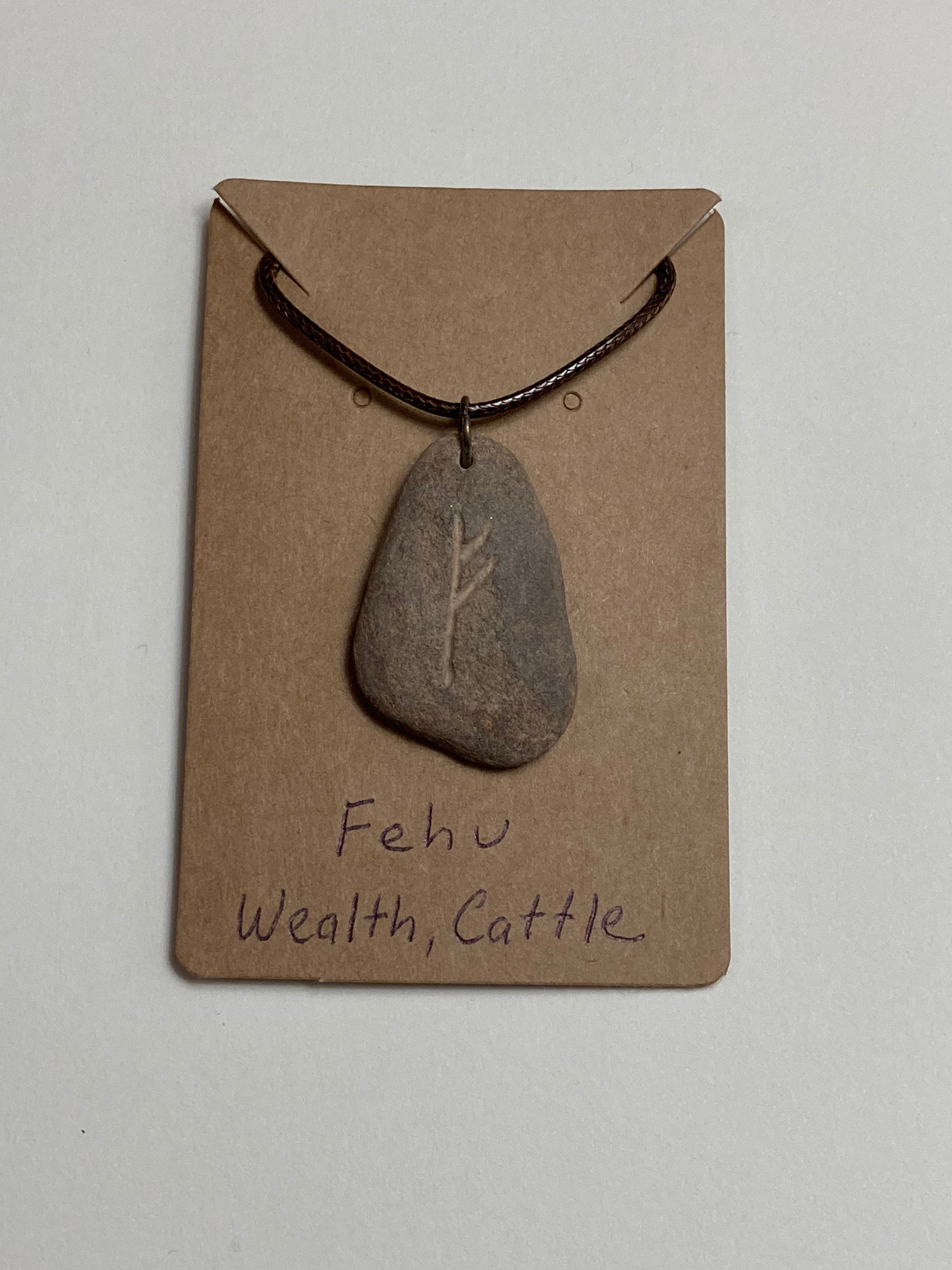 Fehu Rune Locket Fehu Rune Necklace - Etsy