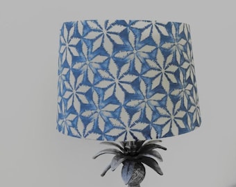 Lampshade: Cornflowner Star Lampshade, Blue Decor, Bedside Lamp Shade