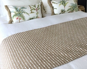 Bed Runner, Coastal Bed Runner, Beach House Decor, Queen Bed Runner, King Bed Runner, Single Bed Runner