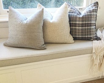 Plaid Pillow Cover: Country Farmhouse Style - Earthy Brown Check
