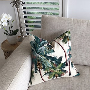 Palm tree pillow case top