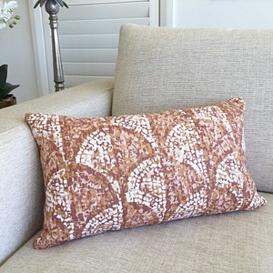 Moroccan Style Earthy Tile Cushion Cover, Terracotta Cushion Covers, Autumn Decor