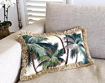 Hawaiian Cushion Covers Tropical Palms Pillows Beach Covers. Hawaiian, Retro Hawaiian Cushion Covers.