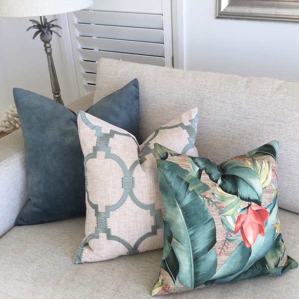 Teal Pillows Etsy