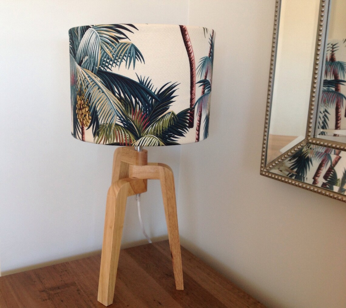 Palm Tree Lampshade Coastal Decor Lamp Shade Beach Decor Etsy