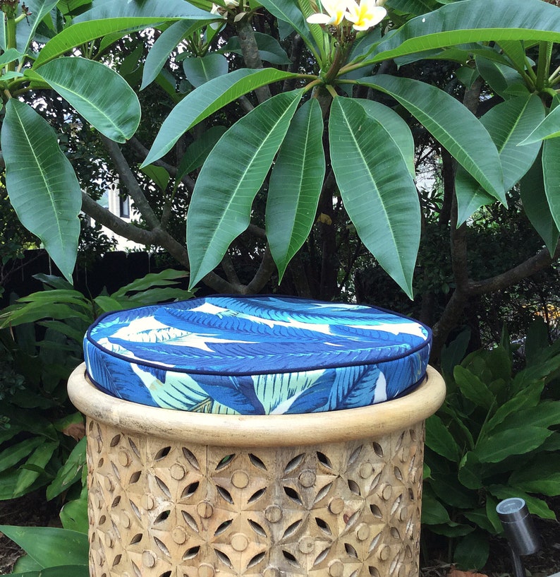 Chair Pad Round Seat Pads Dine Chair Cushion Outdoor Etsy