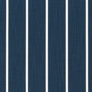May include: A blue and white striped fabric with a textured surface.
