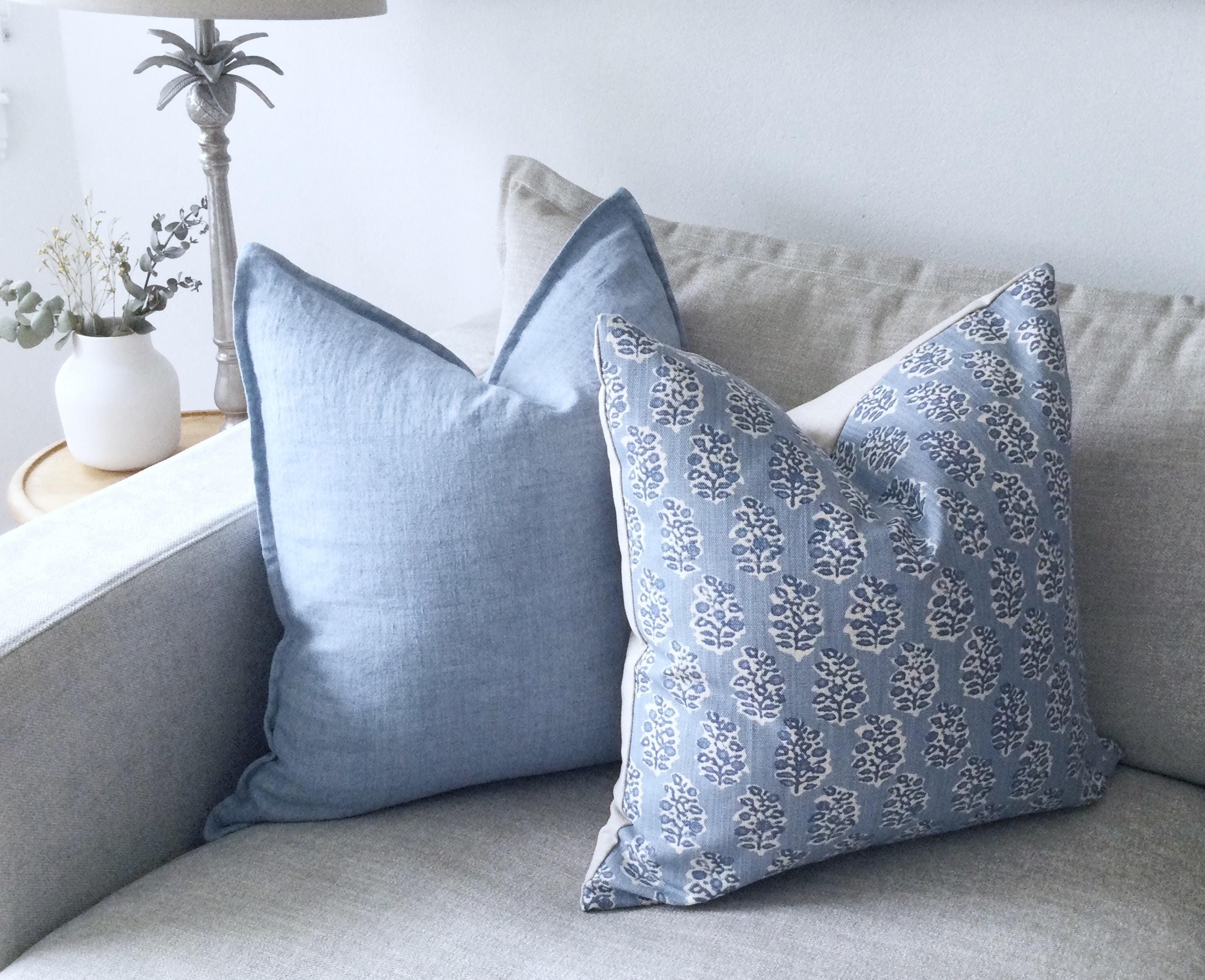 Pale Blue Cushion Etsy