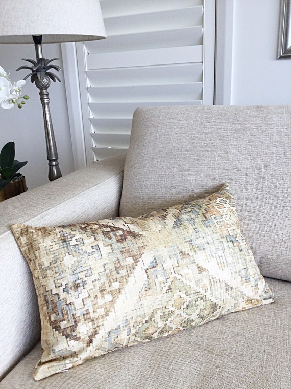 Bohemian Pillow cover Boho Pillow Boho Cushion Earthy Tones Moroccan Style cushion cover. Tan Sage