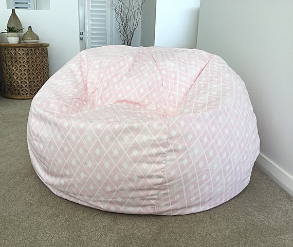 baby pink bean bag chair