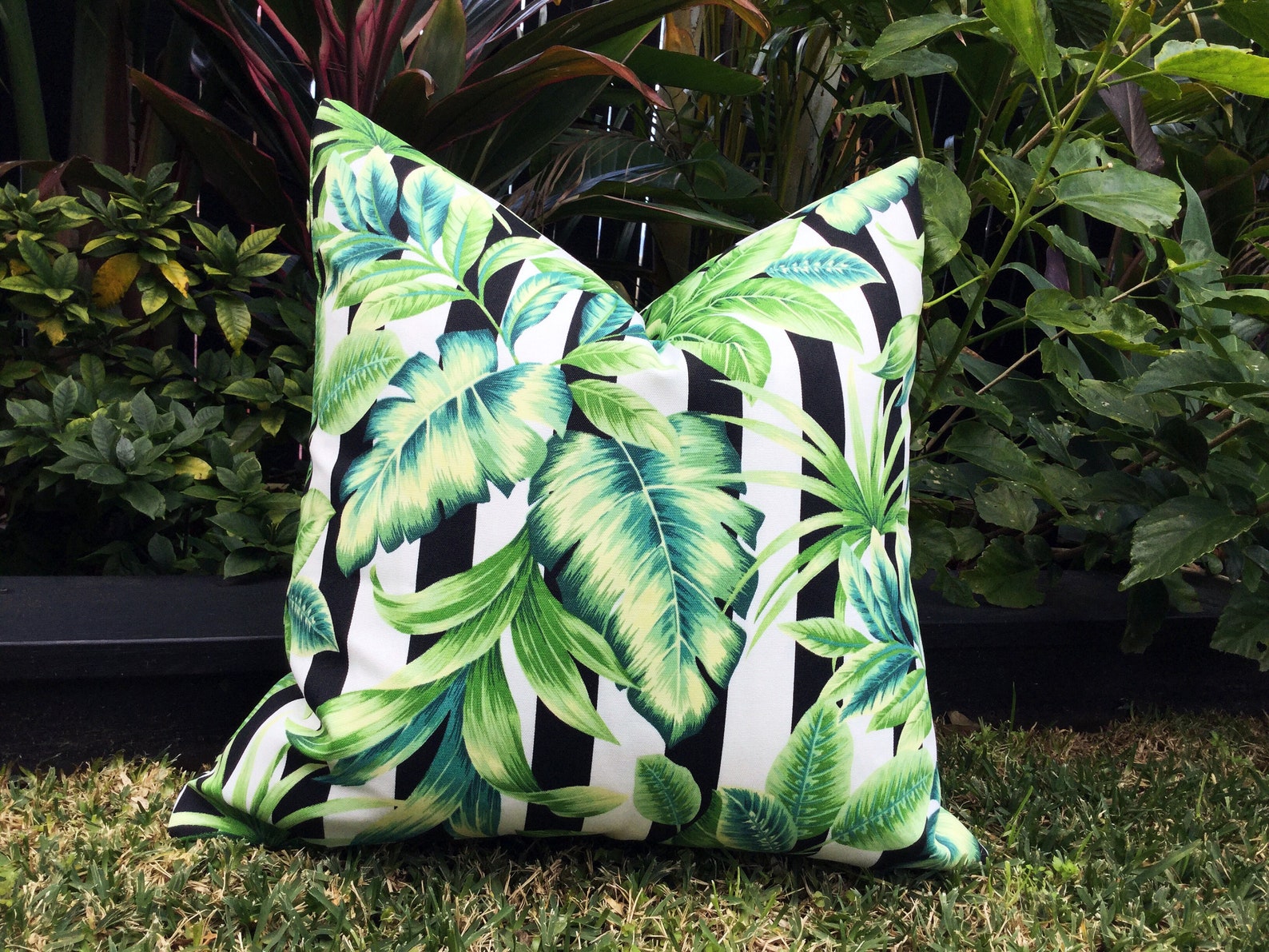 Black and White Check Outdoor Cushions Buffalo Check Outdoor Etsy