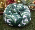 On Sale Outdoor Bean Bag Swaying Palms Bean Bag Cover, Kids Bean Bag Cover, Tropical Indoor Outdoor Bean Bag, Cover Only
