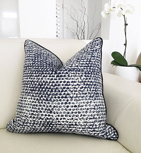 blue grey cushion covers