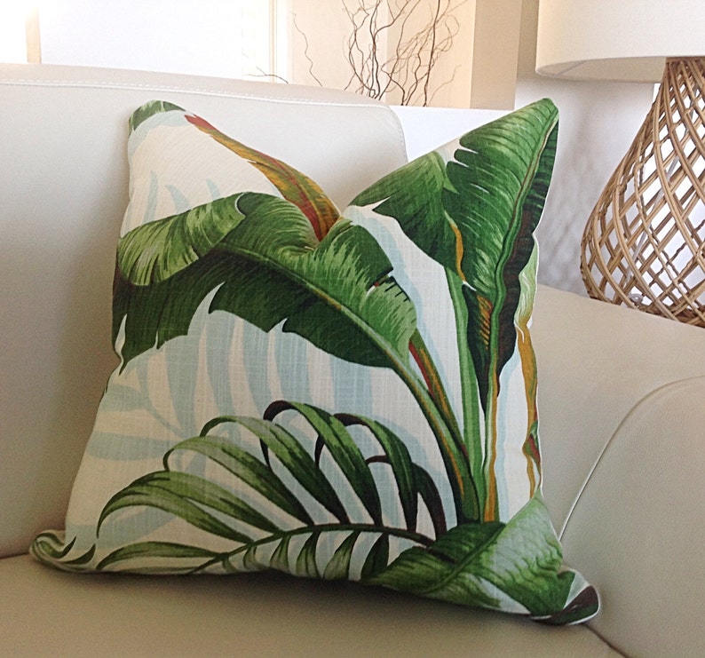 Cushions Tropical Pillows Palmier Tropical Cushion Covers Etsy