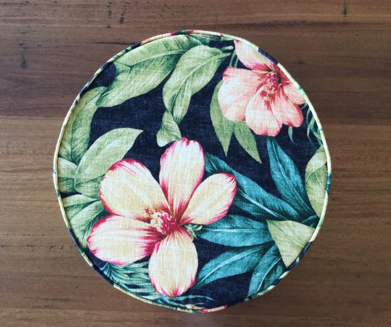 Chair Pads Round Seat Pads Linen Cushions Pillows Tropical | Etsy