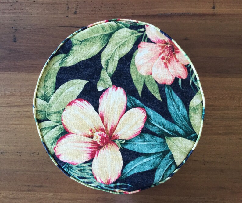 Chair Pads Round Seat Pads Linen Cushions Pillows Tropical Etsy Australia