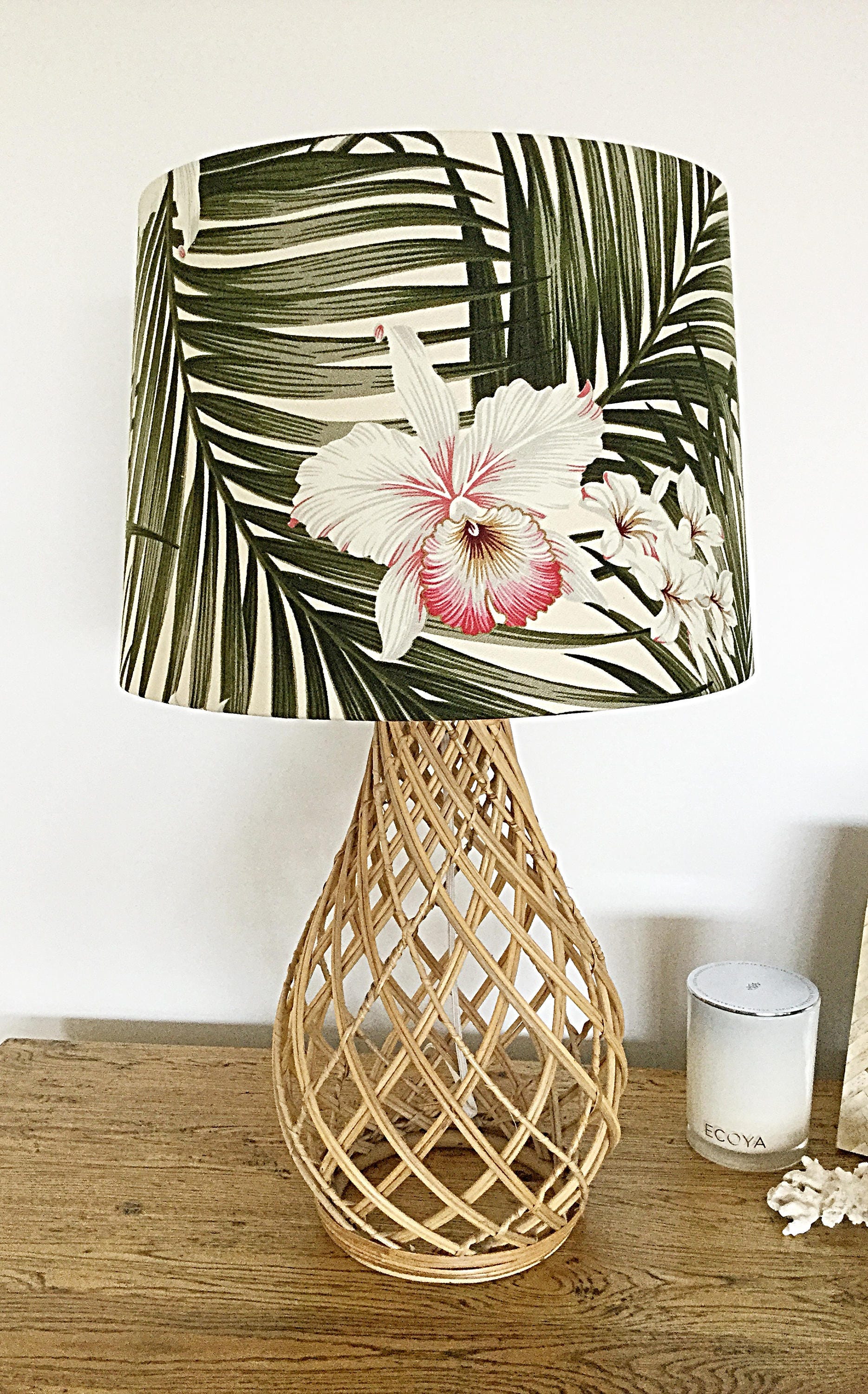 Lamp Shade Coastal Decor Palms Tropical Hawaiian Lamp Shade Etsy