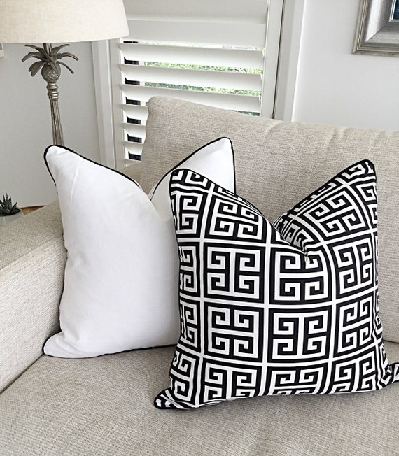 black and white cushion covers
