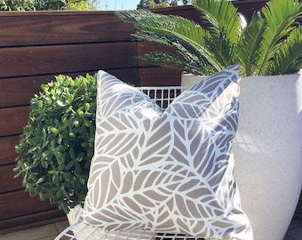 Palm Leaf Cushions, Tropical Outdoor Cushions, Outdoor Pillows Tropical Pillow Covers, Cushion Covers,  Tropical Pillows
