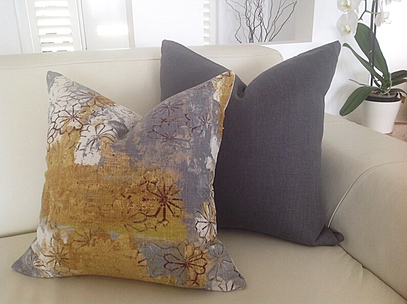 Cushions Gold Cushions Grey Cushions Tahara Cushion Cover Etsy