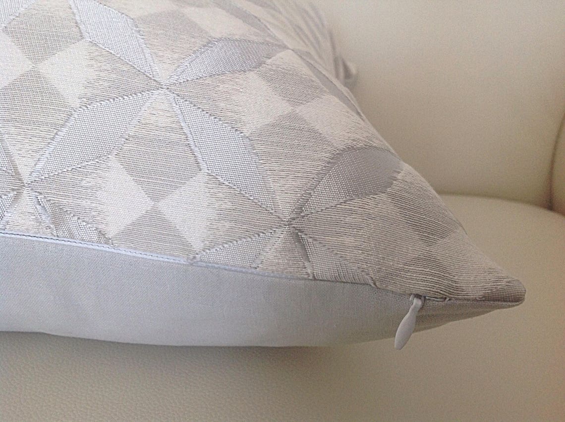 Silver Grey Cushion Covers Grey Pillows Cushion Cover Grey Etsy