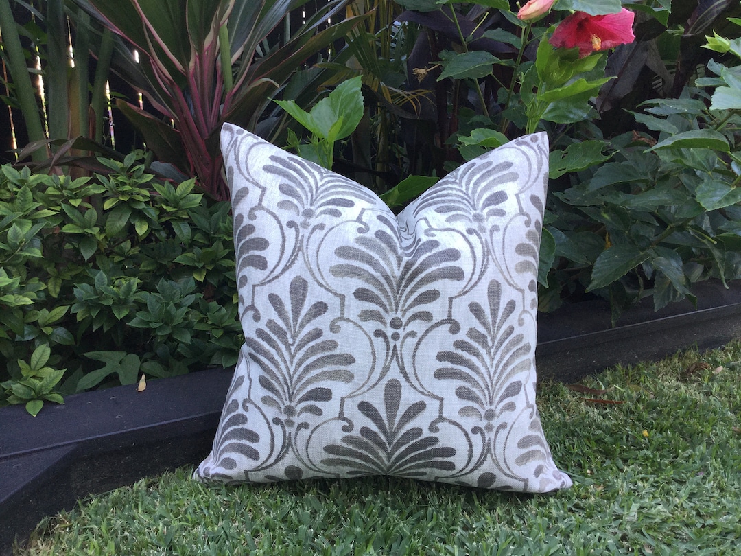 Outdoor Cushions Grey Outdoor Pillows Outdoor Cushion Covers Etsy