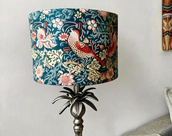 Botanical Floral Lamp Shade: Birds & Flowers, Bohemian Style