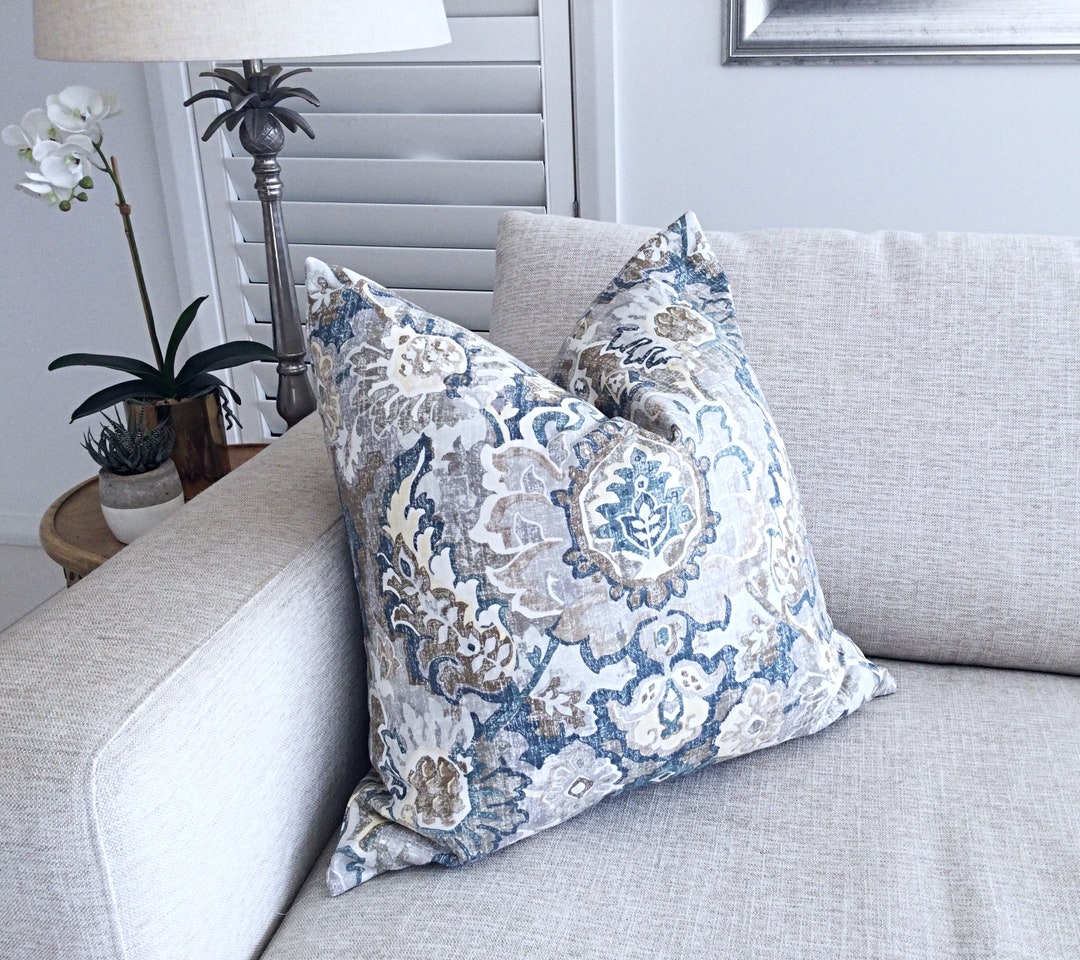 Damask Cushion Cover Damask Pillow Cover Boho Style Cushion Etsy